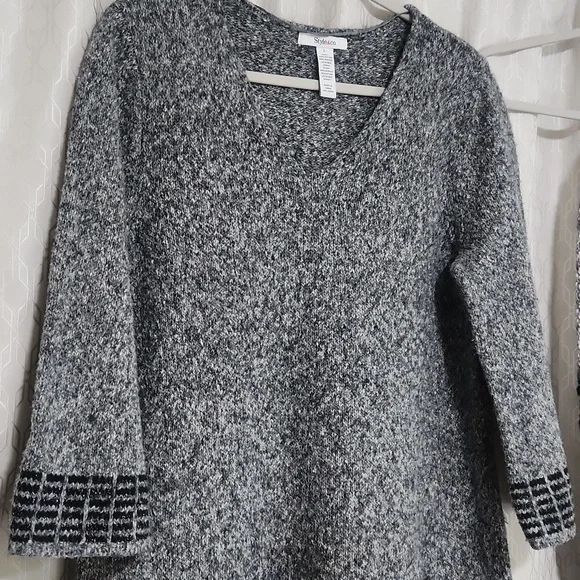 Women's Style & Co Sweater Dress with a Matching Scarf - Picture 3 of 16